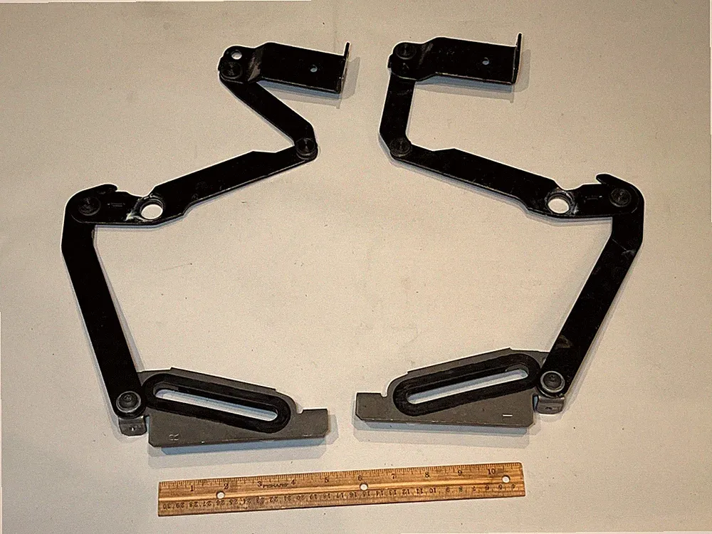 (2) LA-Z-BOY Lazy Sofa Recliner Seat Slide Sliding Plastic & Metal Bracket (H4)