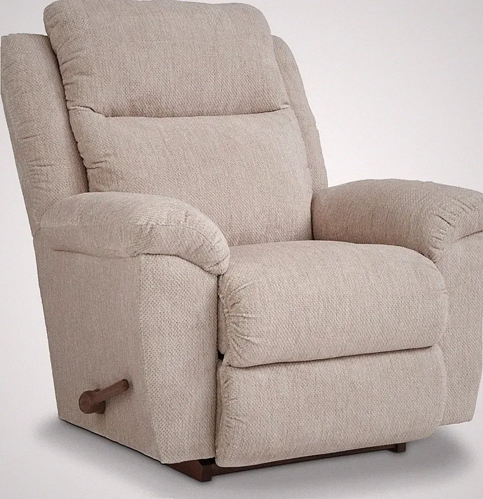 Beige La-Z-Boy Manual Rocker Recliner Lazy Boy Armchairs Recliners Lazyboy Cream