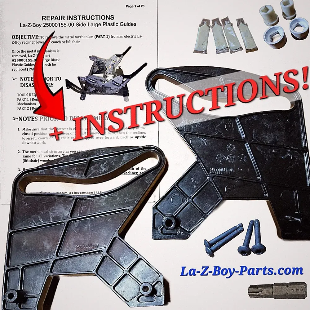 FREE SHIP La-Z-Boy 25000155-00 Plastic Guide Lazy Lift Chair Recliner Sofa Parts