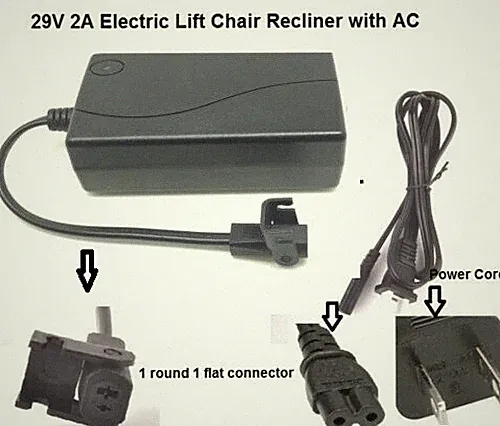 Hmleaf OKIN LA-z-boy Lift Chair Recliner Adapter Power Supply Transformer 29V 2A