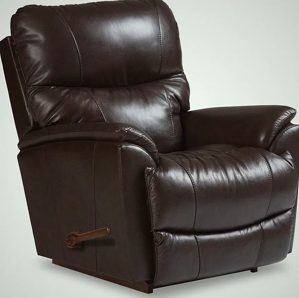 La-Z-Boy Brown Leather Rocker Recliner Lazy Boy Arm Chair Lazyboy Recliners New