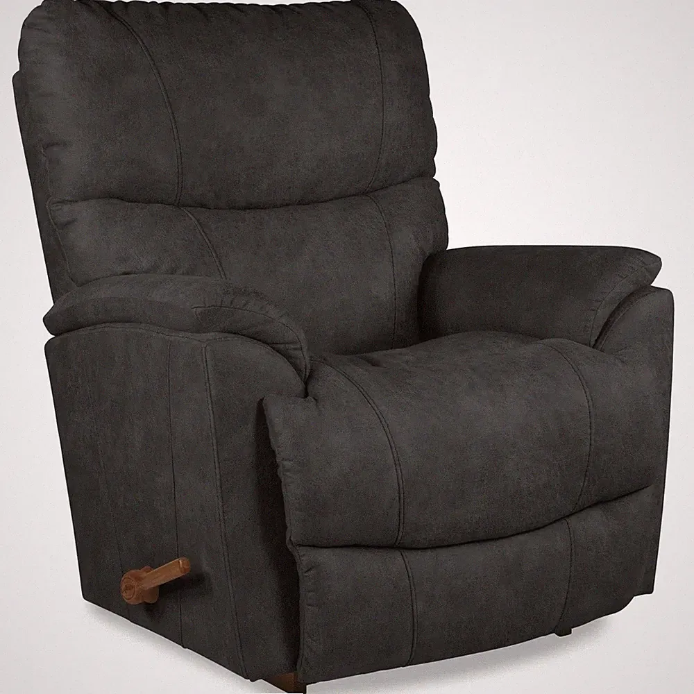La-Z-Boy Dark Charcoal Gray Rocker Lazy Boy Recliner Lazyboy Arm Chair Recliners