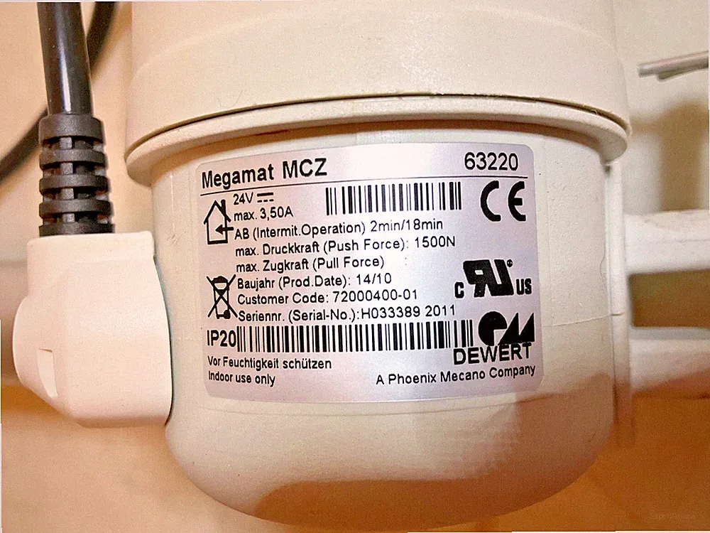 La-Z-Boy Dewert Megamat MCZ Motor Actuator 63220 Lazy Boy Recliner Lift Chair
