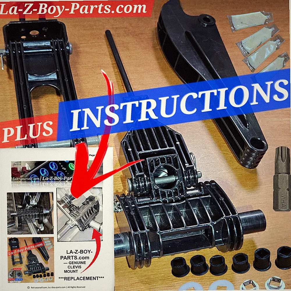 La-Z-Boy OEM PLASTIC Cap Rod Toggle Guide Clevis Mount Lazy Power Recliner Parts