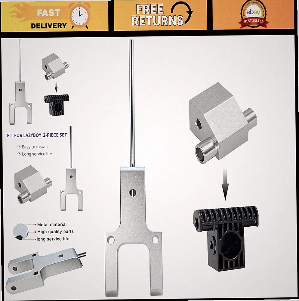 Metal Toggle Drive Connector and Clevis Mount for La-Z-Boy Power Recliners